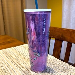 Starbucks 2024 Valentine Purple Winter Blossom‎ Floral Tumbler NWT